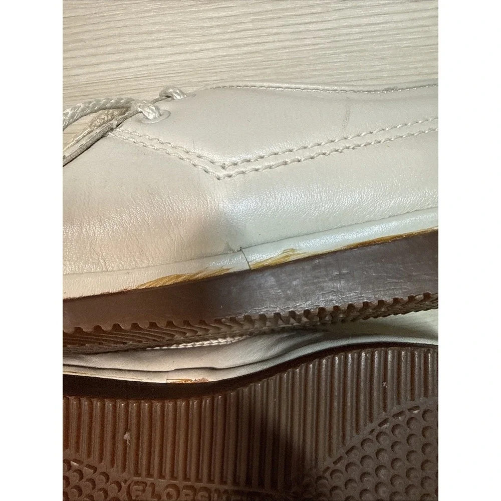 Vintage Florsheim Bone Leather Classic Oxford Shoes‎ Crepe Sole 40617 Size 6.5M